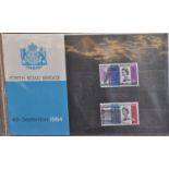 STAMPS PRESENTATION PACK GB 1964 Forth Road Bridge. The rarest pack, only 11,450 sold. Flat pack (no