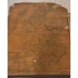 A collection of vintage roll up maps dating from the 19th and early 20th century to include a map of