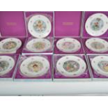 A collection of ten Royal Doulton Valentine's collectors plates dating from the 1970's all within