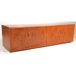 A vintage retro 20th Century G Plan teak wood sideboard credenza having two cupboard section with