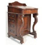 A Victorian 19th century rosewood davenport desk b