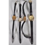 A group of four vintage ladies wrist / cocktail watches to include a Pulsar, Lorus, Seiko and a