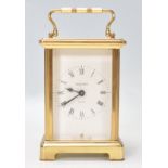 A 20th century Bayard crass cased 8 day movement carriage clock with French movement marked for