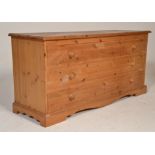 A good quality antique style pine chest of drawers