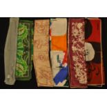 A group of six vintage Jacqmar silk scarves to include a wide selection of prints and patterns.