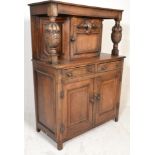A good quality early 20th century / late 19th century small proportions Ipswitch oak court cupboard.