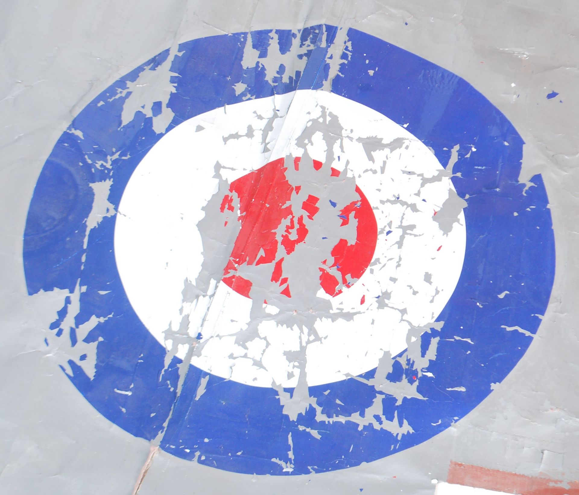 RARE LARGE RAF ROUNDEL FROM HAWKER HURRICANE WWII - Image 2 of 2