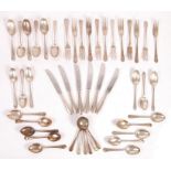ASSORTED MILITARY RELATED CUTLERY EACH WITH MILITARY EMBLEMS