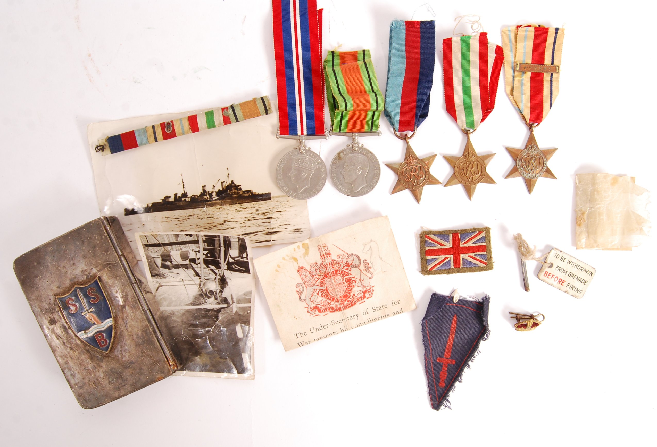 WWII SBS SPECIAL BOAT SERVICE MEDAL GROUP & EFFECT