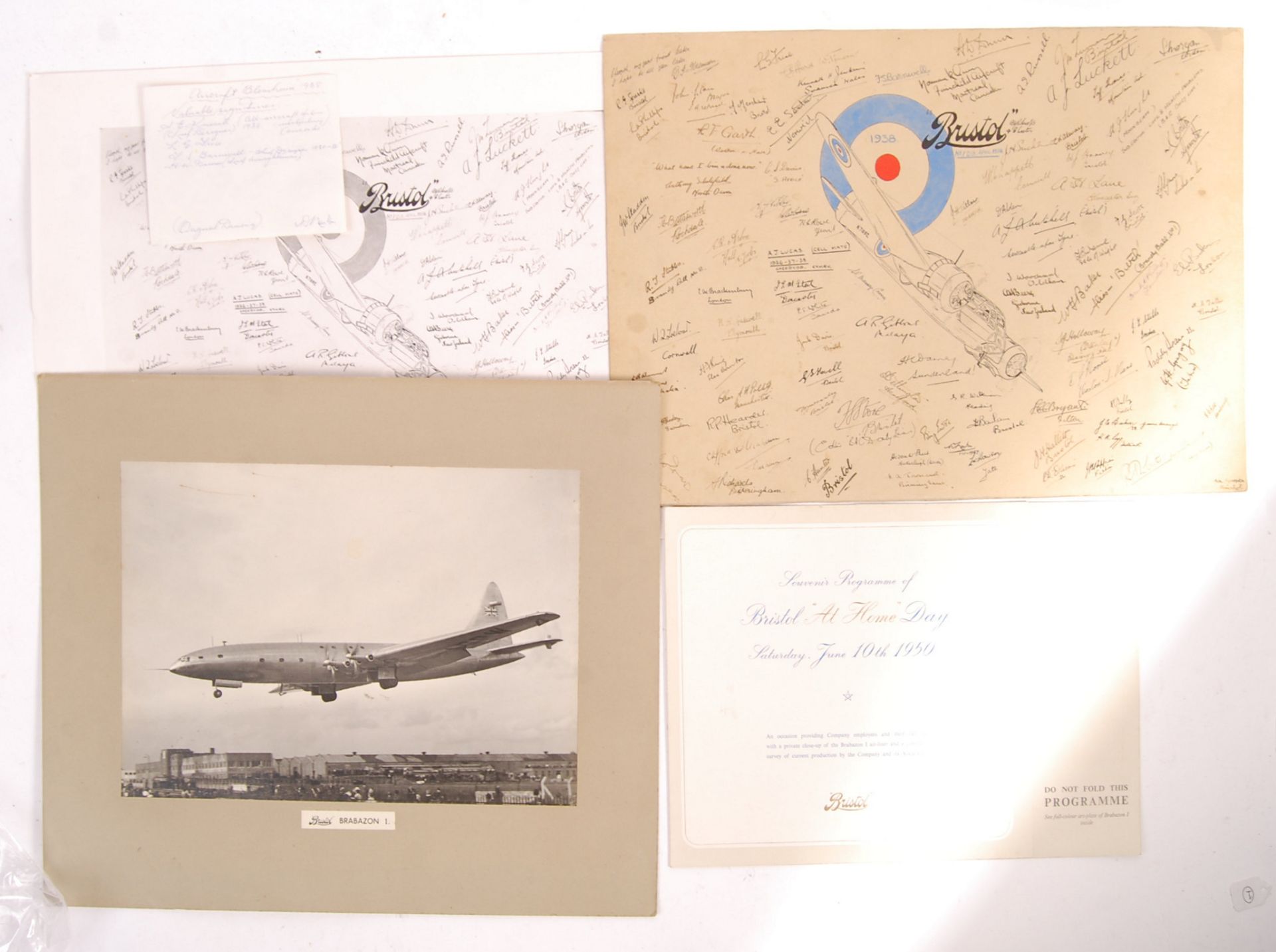 RARE COLLECTION OF BRISTOL AIRCRAFT COMPANY ITEMS