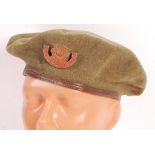 RARE WWII MALAYAN ANTI-JAPANESE ARMY UNIFORM BERET