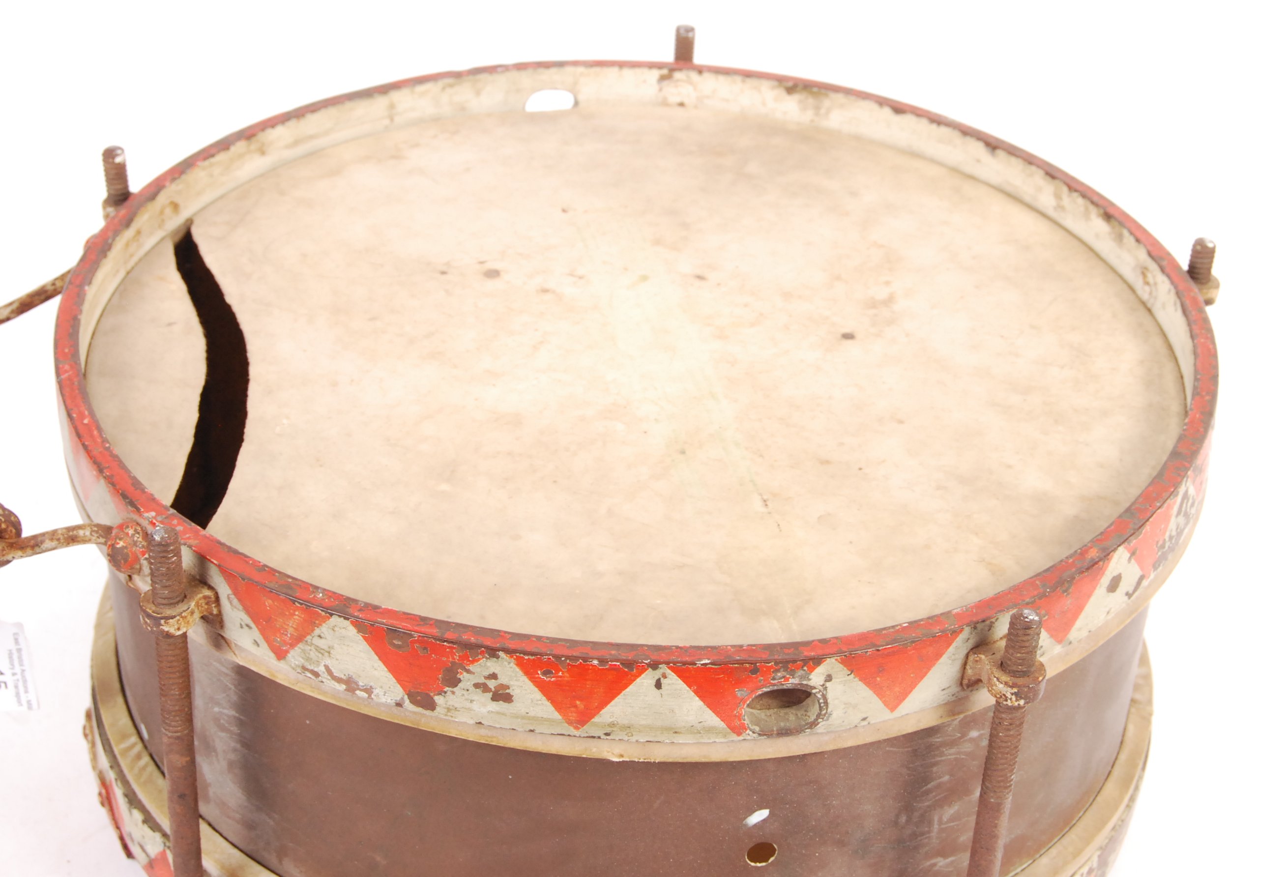 WWII THIRD REICH GERMAN HITLER YOUTH MARCHING DRUM - Image 3 of 4