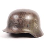 RARE ORIGINAL WWII GERMAN NAZI M35 PATTERN HELMET