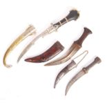 20TH CENTURY ANTIQUE MIDDLE EASTERN AND MOROCCAN DAGGERS