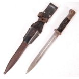 RARE WWII GERMAN 1942 K98 RIFLE BAYONET & SCABBARD