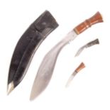 WWII SECOND WORLD WAR PERIOD GURKHA KUKRI KNIFE AN