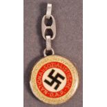 UNUSUAL VINTAGE NSDAP THIRD REICH NAZI PARTY BADGE