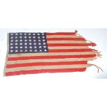 RARE ORIGINAL WWII AMERICAN FLAG FROM USS 1ST LST-