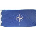 LARGE SCARCE 1950'S NATO LINEN BASE FLAG