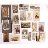 COLLECTION OF WWI & OTHER REAL PHOTOGRAPHIC POSTCARDS