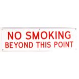 ORIGINAL ENAMEL NO SMOKING SIGN FROM ROYAL NAVY DO