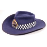 RARE TASMANIA POLICE ISSUE ' AKUBRA ' BUSH HAT