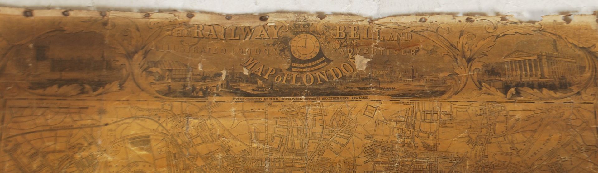 19TH CENTURY LONDON RAILWAY ADVERTISER MAP - Bild 3 aus 3