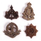 RARE WWII ECONOMY CAP BADGE COLLECTION