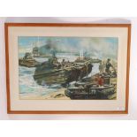 WWII OPERATION OVERLORD D-DAY SWORD BEACH OIL PAIN