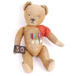 UNIQUE WWII D-DAY SOLDIER'S TEDDY BEAR ' EDWARD '