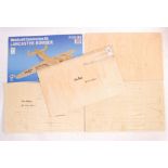 WWII LANCASTER BOMBER CONSTRUCTION KIT AUTOGRAPHED