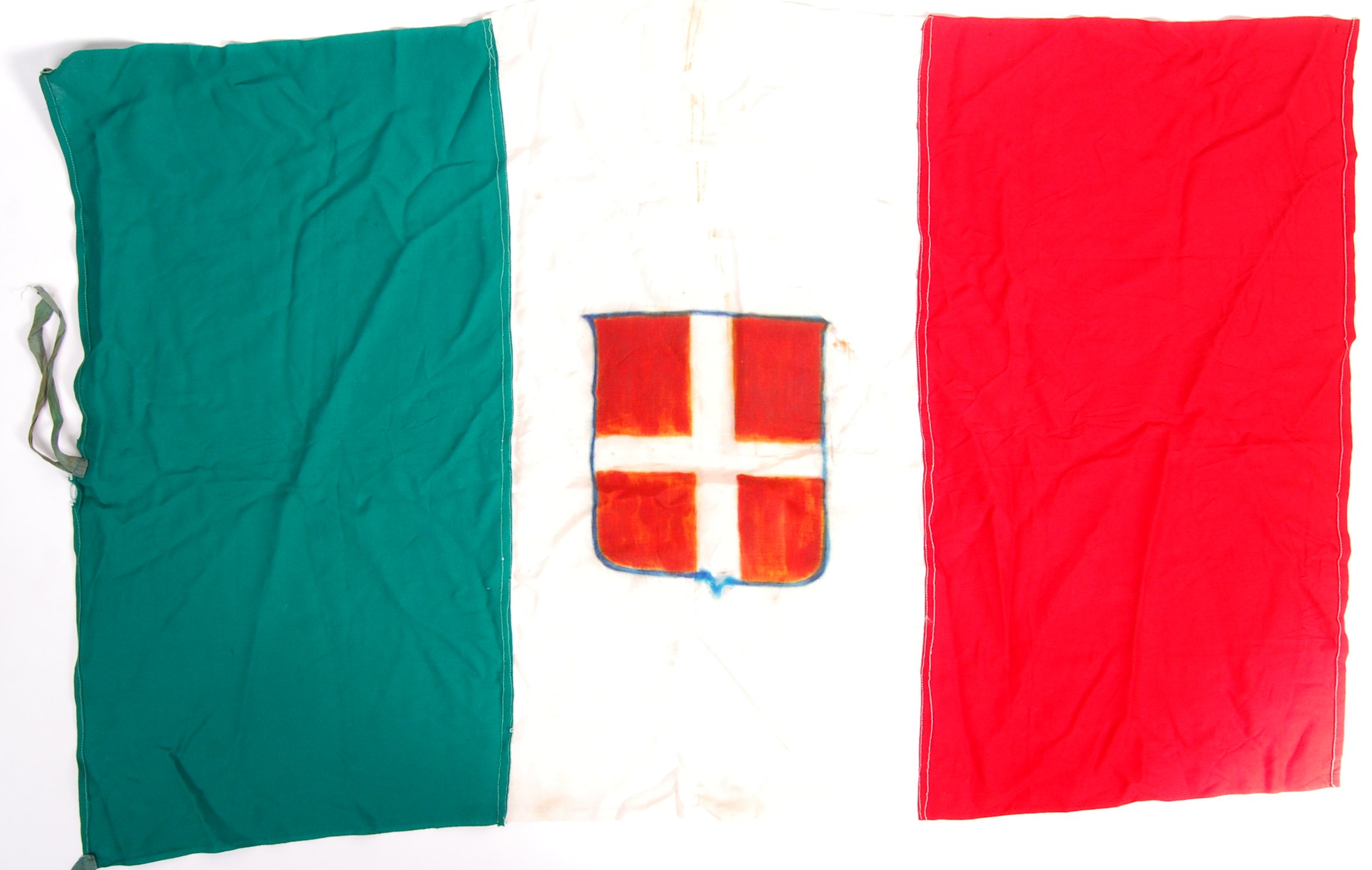 RARE ORIGINAL WWII CAPTURED ITALIAN OFFICER'S FLAG