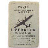 RARE ORIGINAL WWII LIBERATOR PILOT'S NOTE BOOK - 1