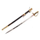 1837 PATTERN FRENCH NAVAL OFFICERS SWORD