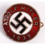 RARE ORIGINAL ADOLF HITLER NSDAP NAZI PARTY MEMBER