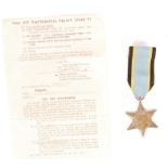 WWII SECOND WORLD WAR AIR CREW EUROPE STAR MEDAL