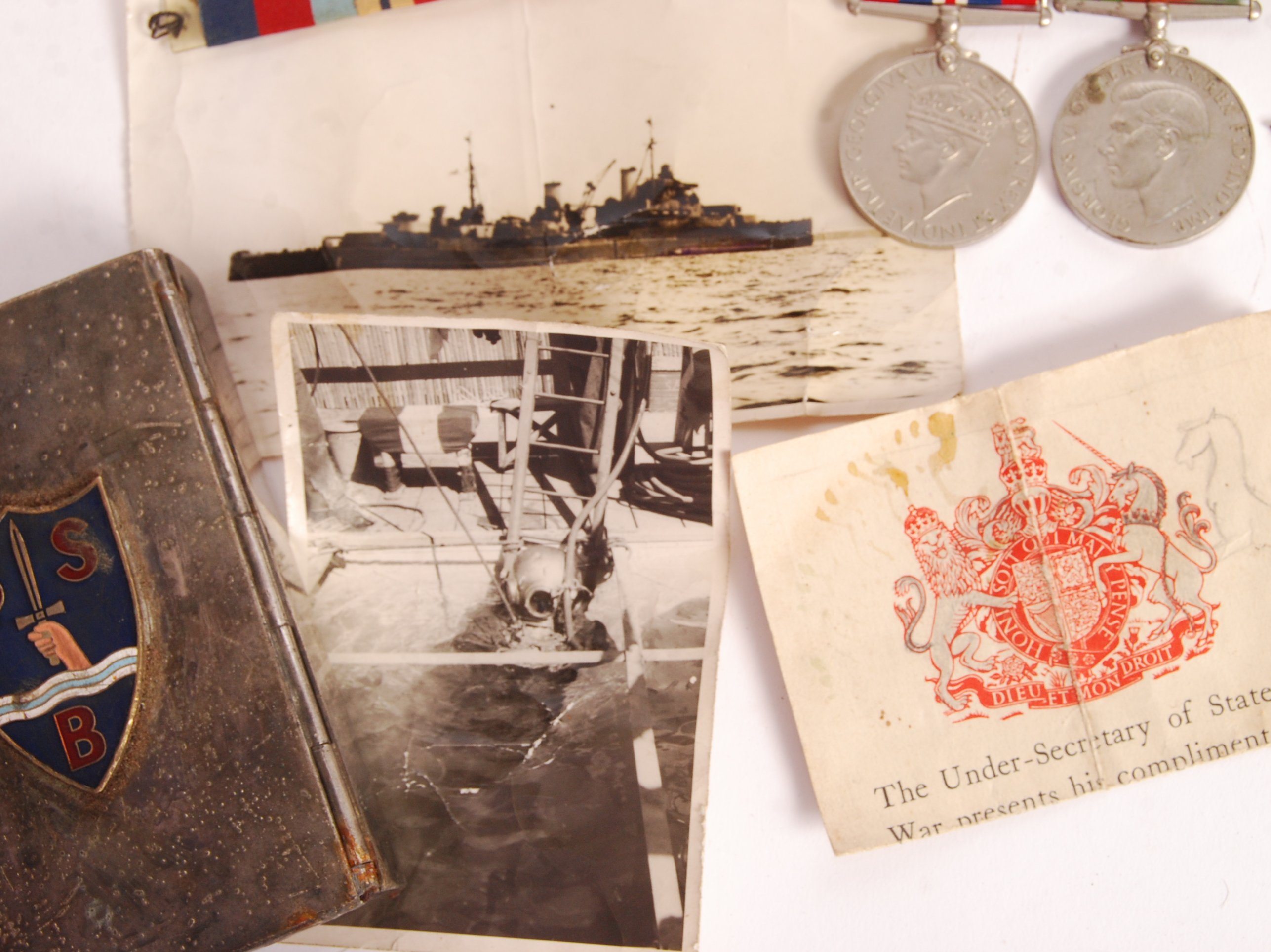 WWII SBS SPECIAL BOAT SERVICE MEDAL GROUP & EFFECT - Image 4 of 7