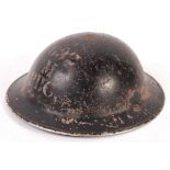 RARE ORIGINAL WWII BRODIE HELMET FROM THE BBC