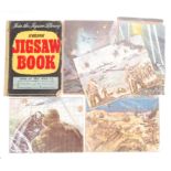 RARE VINTAGE ' WELCOM ' WWII JIGSAW BOOK - WITH PU