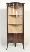 An Edwardian mahogany display cabinet, free standi
