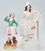 Two 19th Century Victorian Staffordshire figurines