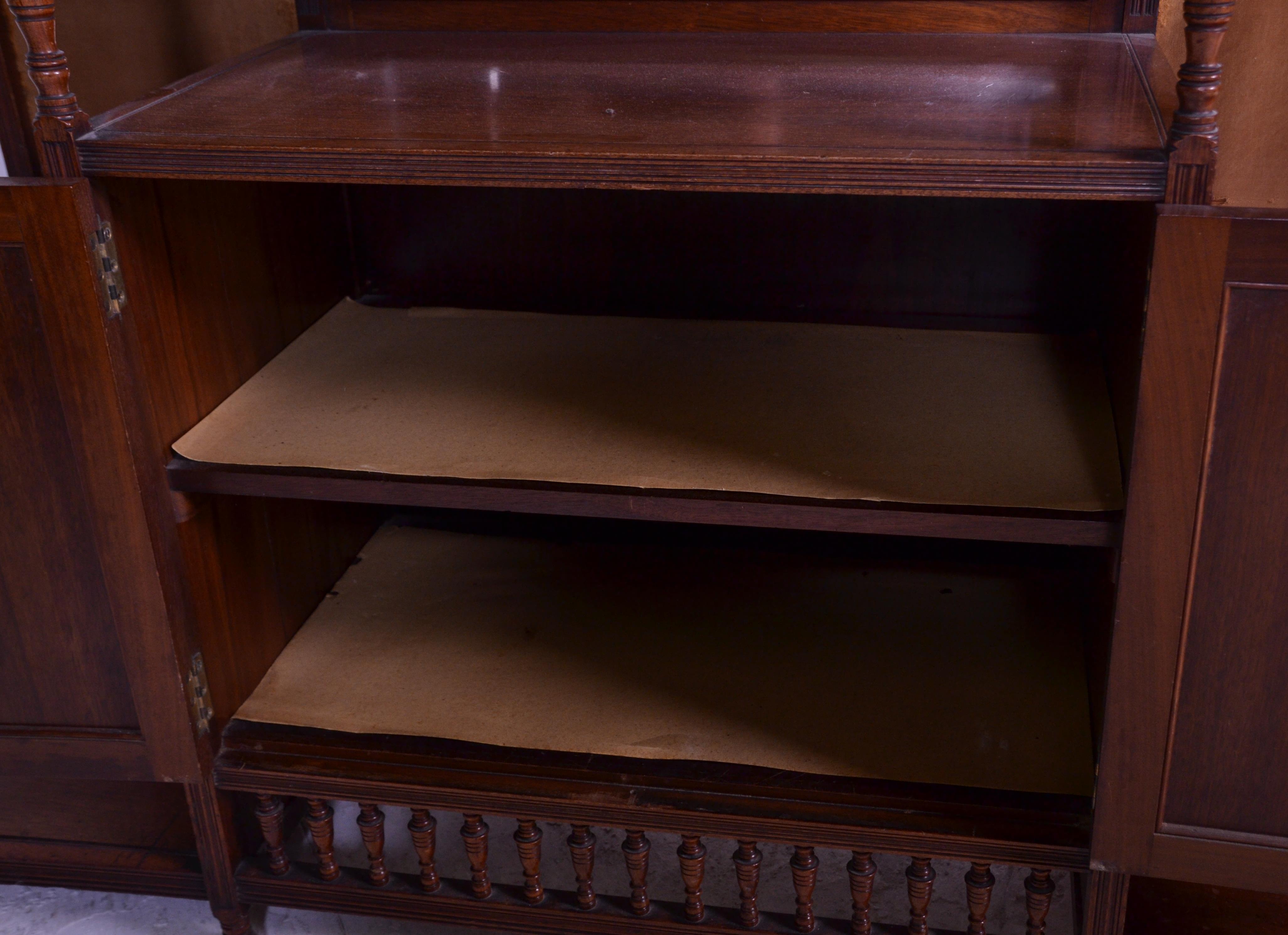 A late Victorian 19th century mahogany chiffonier - Image 5 of 6