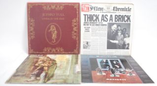 A group of four Vinyl long play LP record albums b