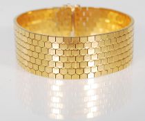 A 20th Century gold plated ladies cuff bracelet co