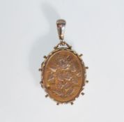 A silver hallmarked 19th Century Victorian locket