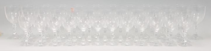 A collection of vintage 20th Century crystal glass