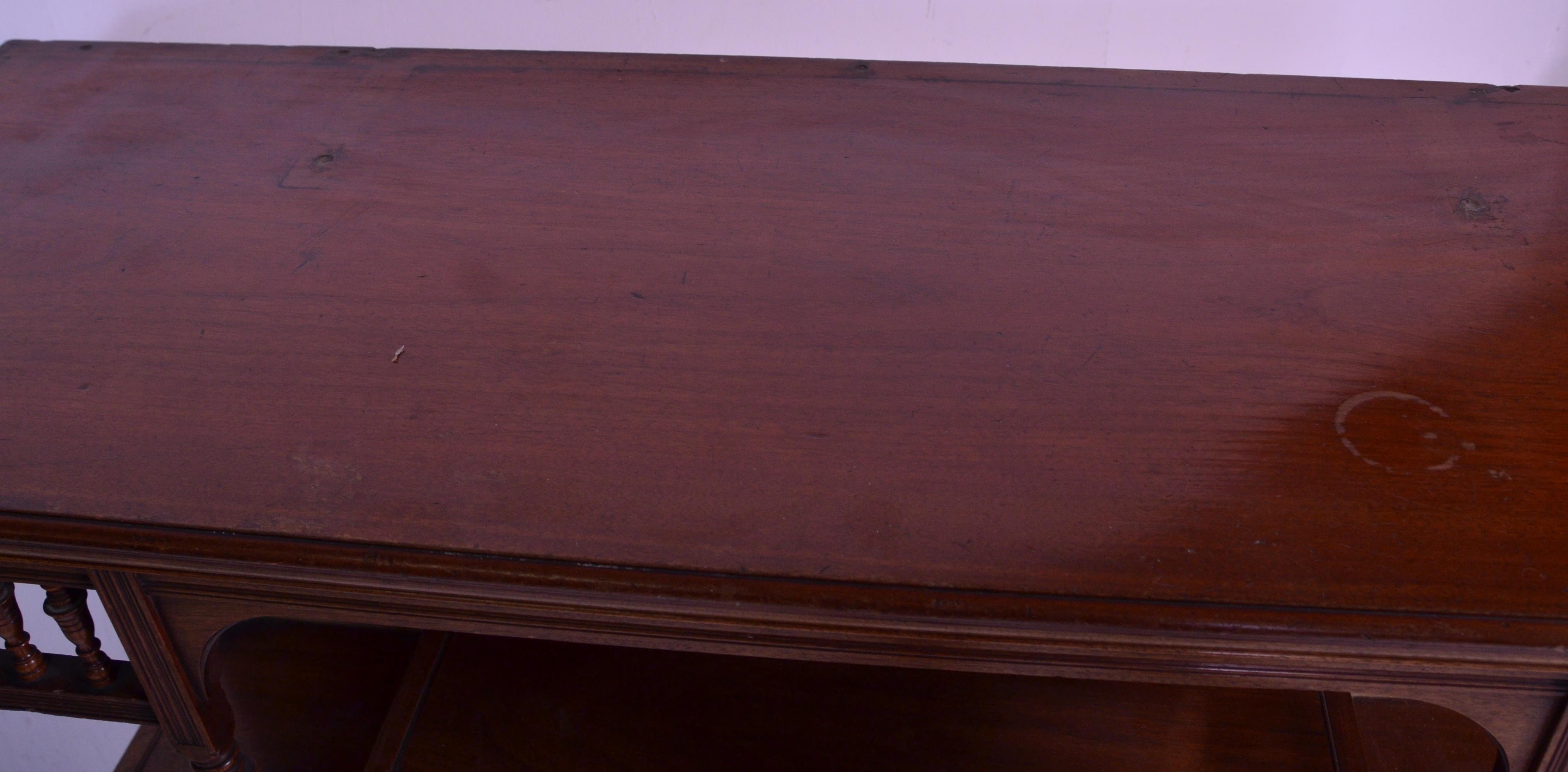 A late Victorian 19th century mahogany chiffonier - Image 6 of 6