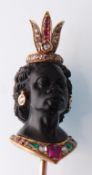 A Fine 19th Century Gold Ruby Emerald & Diamond Bl