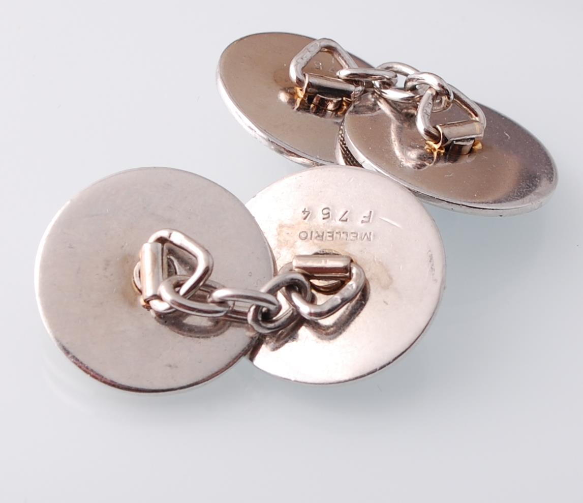 A Set of Cased Mellerio Madrid Cufflinks and Shirt - Image 4 of 5