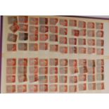 A stamp album consisting largely of Victorian stamps including penny reds neatly laid out well in